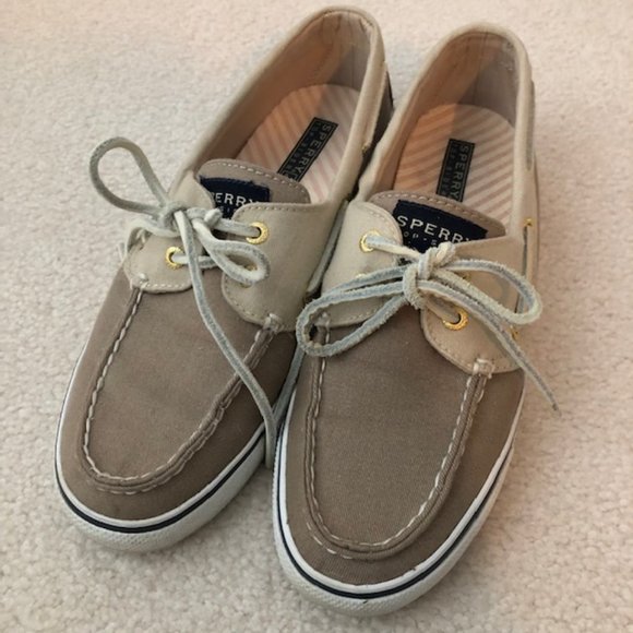 SPERRY Top Sider 2-Eye Boat Shoes in tan colour EUC, Size 7.5 - Picture 3 of 15